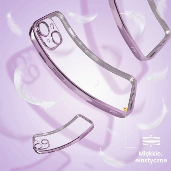 etui do iphone 13 slim violet z osłoną kamery, ciemny fiolet