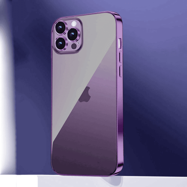 etui do iphone 14 pro max slim purple z osłoną kamery, ciemna purpura