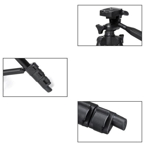statyw do selfie tripod czarny z pilotem