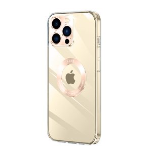 Etui do iPhone 14 Pro Space Aluminium szklany tył z osłoną aparatu, złote