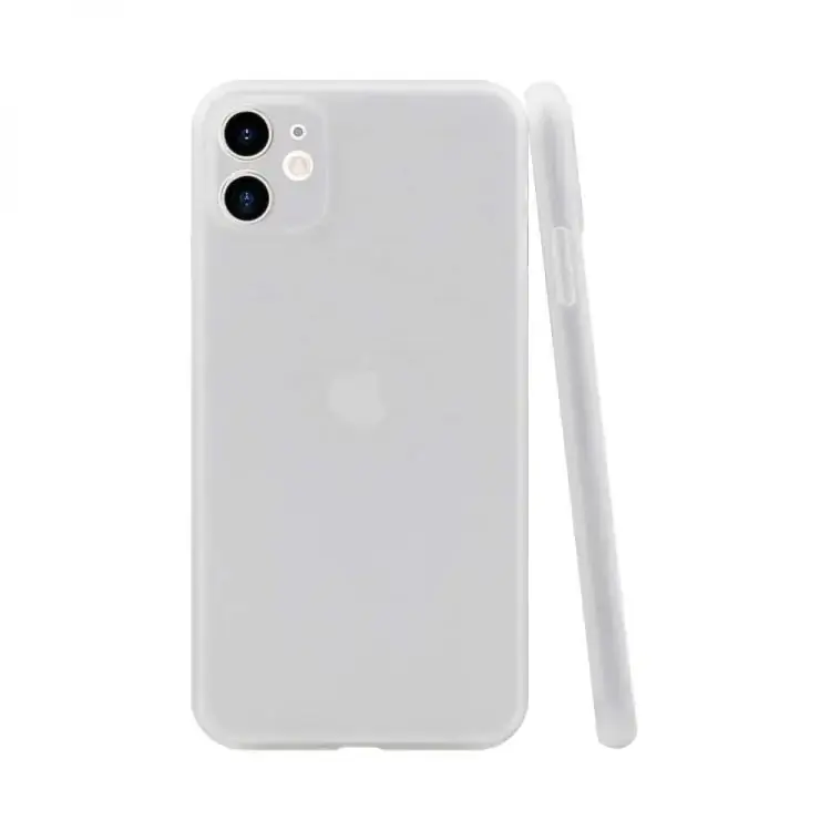 Etui do iPhone 12 Mini cienkie półprzeźroczyste skin shield