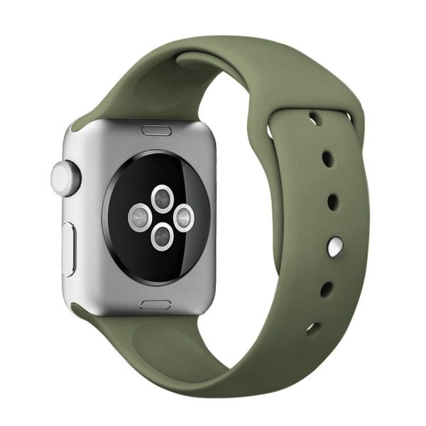 sportowy pasek silikonowy do zegarka apple watch ultra / 8 / 7 / 6 / 5 / 4 / 3 / se 42/44/45/49 mm army green