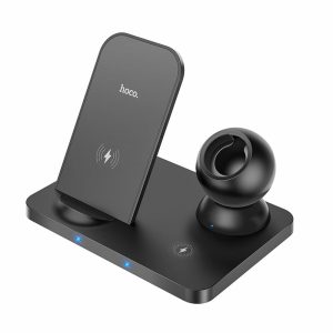 Ładowarka indukcyjna 3w1 iphone / apple watch / airpods czarna