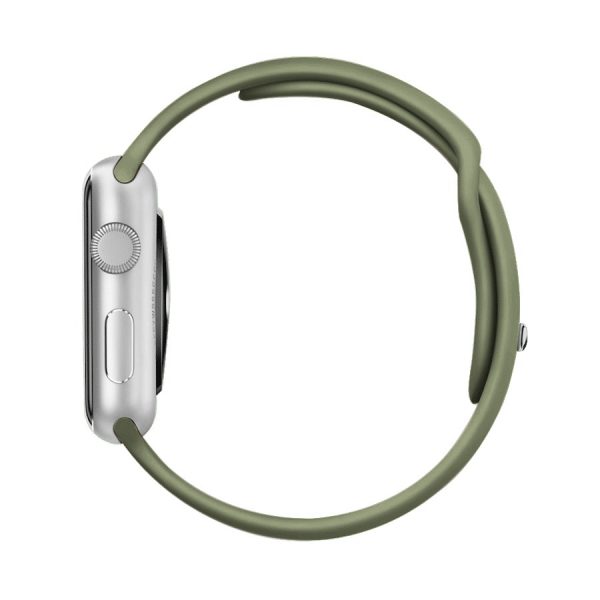 sportowy pasek silikonowy do zegarka apple watch ultra / 8 / 7 / 6 / 5 / 4 / 3 / se 42/44/45/49 mm army green