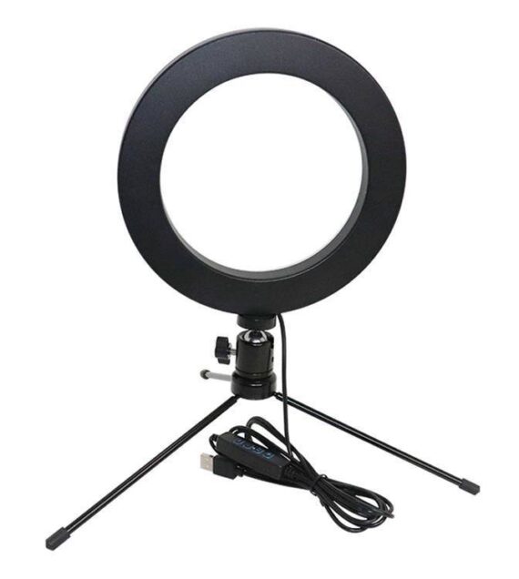 lampa pierścieniowa ze stojakiem