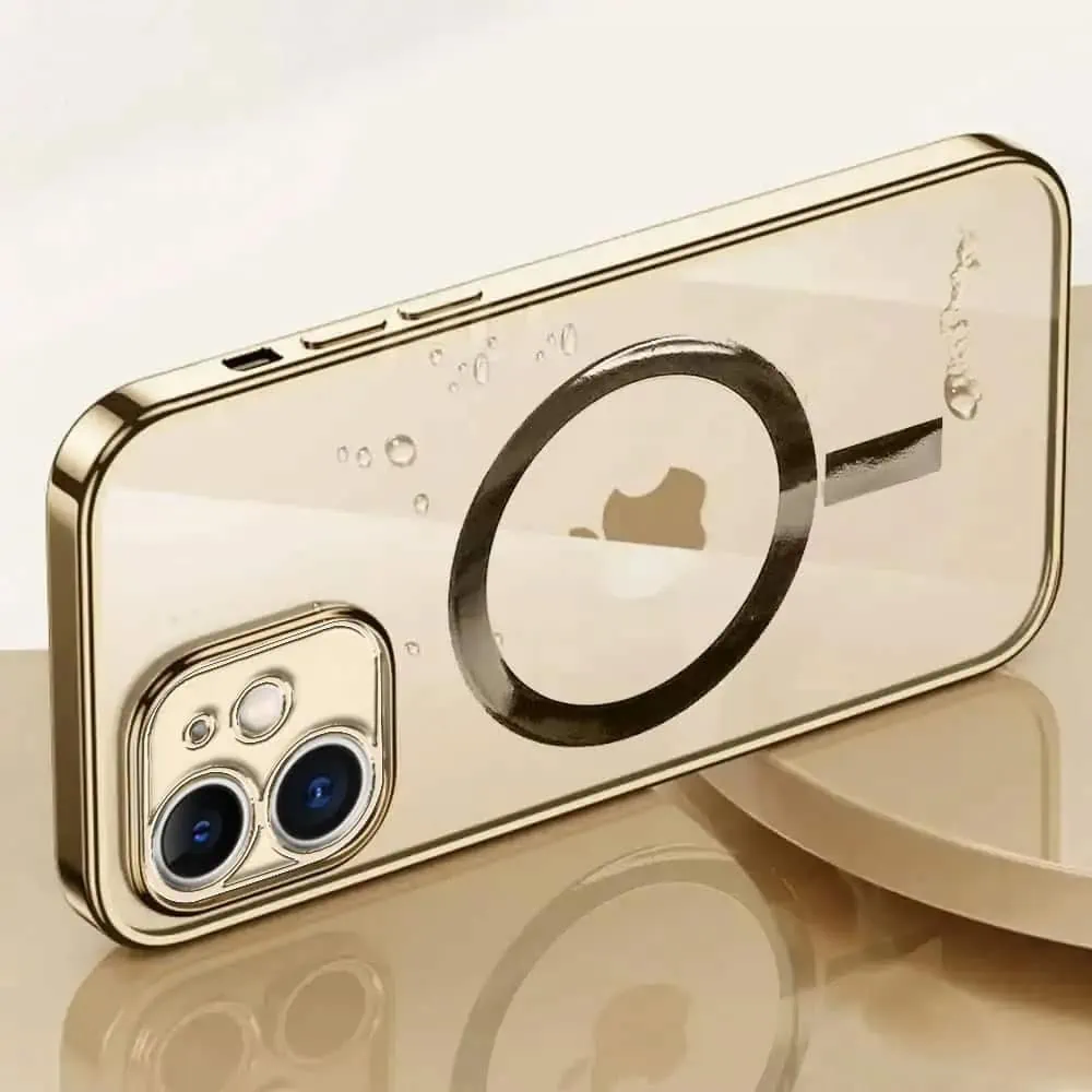 etui do iphone 11 premium golden magsafe z osłoną kamery, złote [po zwrocie]