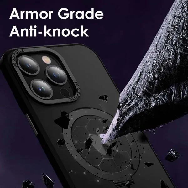 etui do iphone 14 pro max metal cam magsafe stand z podstawką, purpurowe (kopia)
