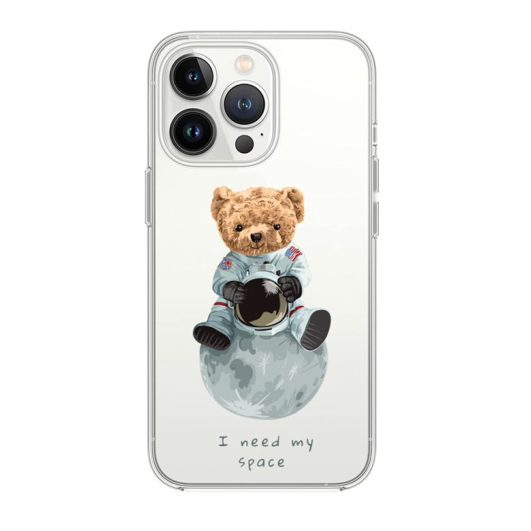 etui do iphone 14 pro max, miś kosmonauta