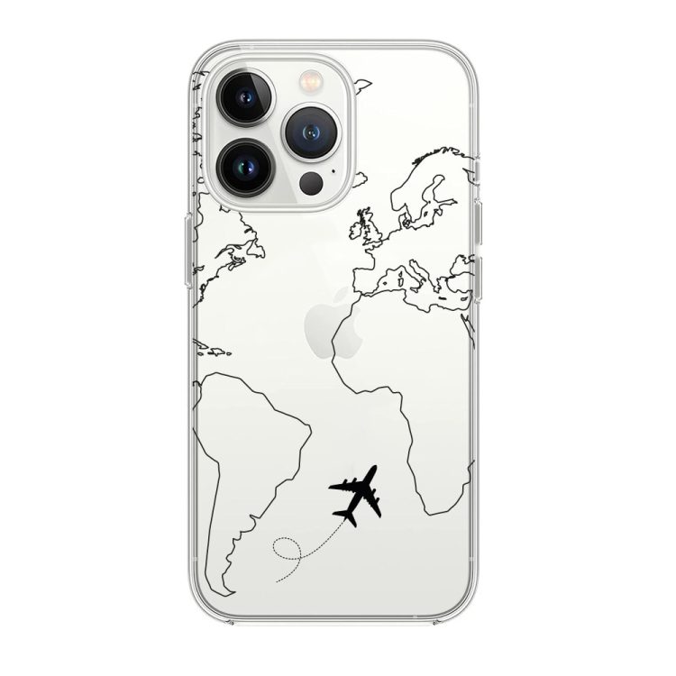 etui do iphone 14 pro z nadrukiem dookoła świata