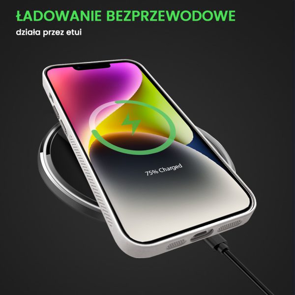 etui iphone 14 pro max breathable cam ring, oddychające z magsafe, białe (kopia)