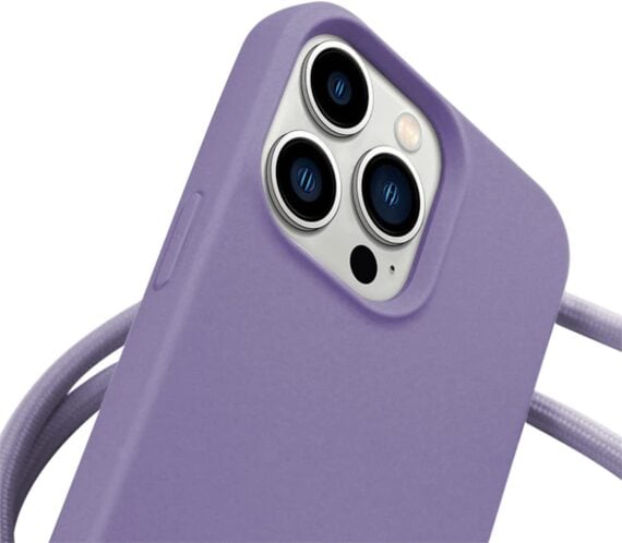 etui do iphone 14 pro wzmacniane crossbody z pomarańczową smyczą jak torebka, pomarańczowe (kopia)