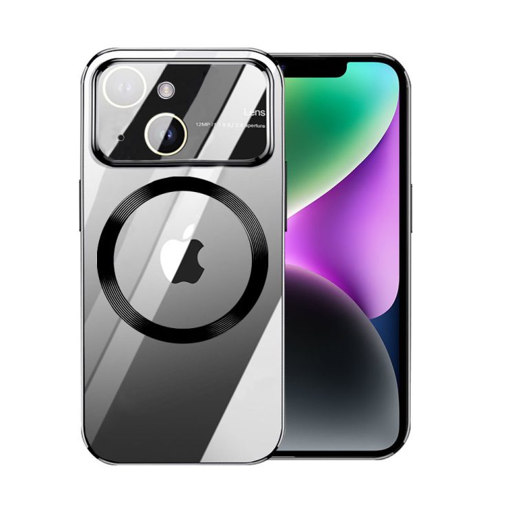 etui do iphone 12 camera beam z magsafe przeźroczyste, czarne (kopia)
