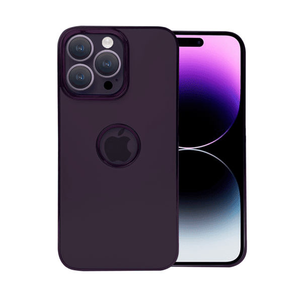 etui do iphone 14 pro max noble case z widocznym logo, purpurowe