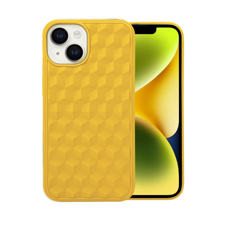 etui do iphone 14 qube case, cytrynowe
