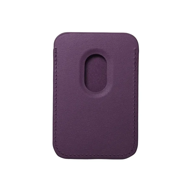 portfel magnetyczny leather mag wallet, ciemna purpura