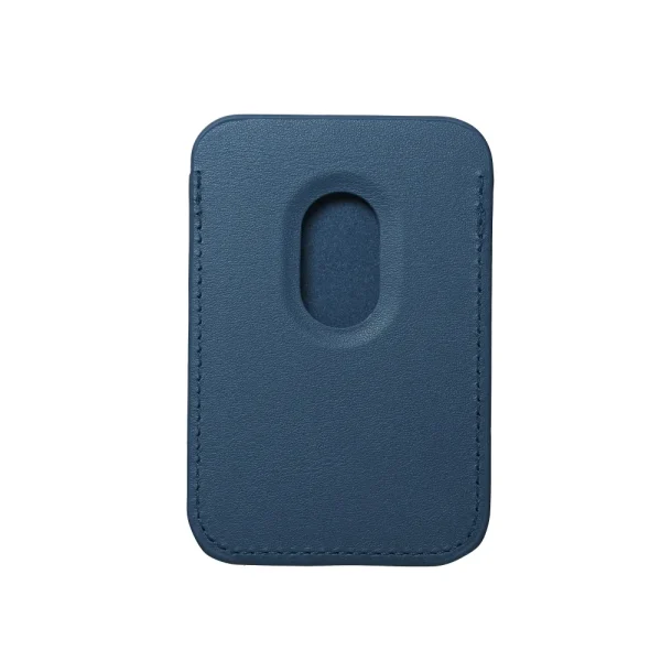 portfel magnetyczny leather mag wallet, granatowy