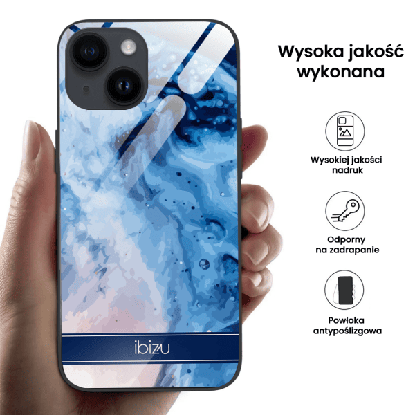 etui do iphone 13, szklany tył, arbuzowa fantazja, czarne (kopia)