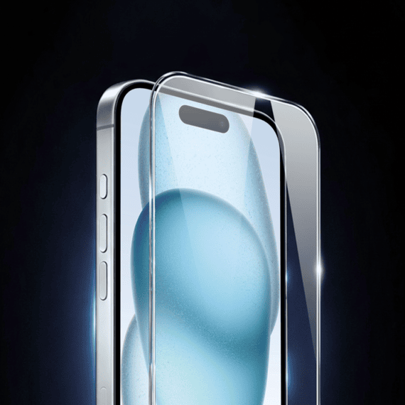 Crystal Diamond Glass do iPhone 15 diamentowe, twarde szkło hartowane3