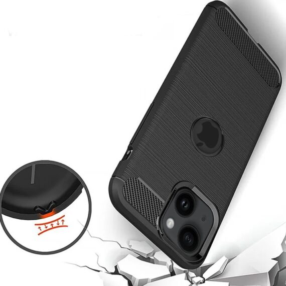 Etui do iPhone 13 Mini z karbonu, pancerne, czarne pop (7)