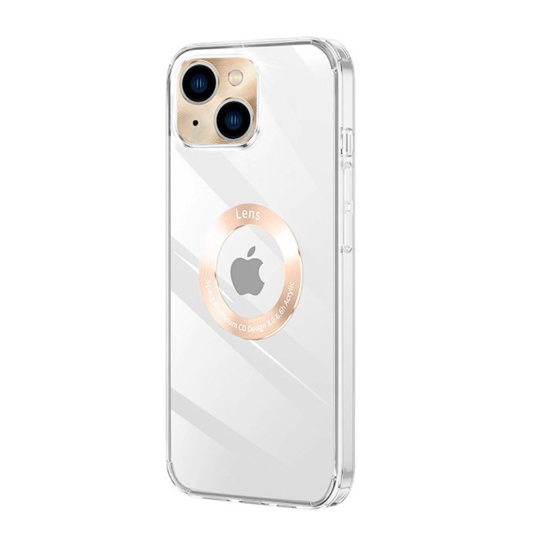 etui do iphone 13 space aluminium szklany tył z osłoną aparatu, złote