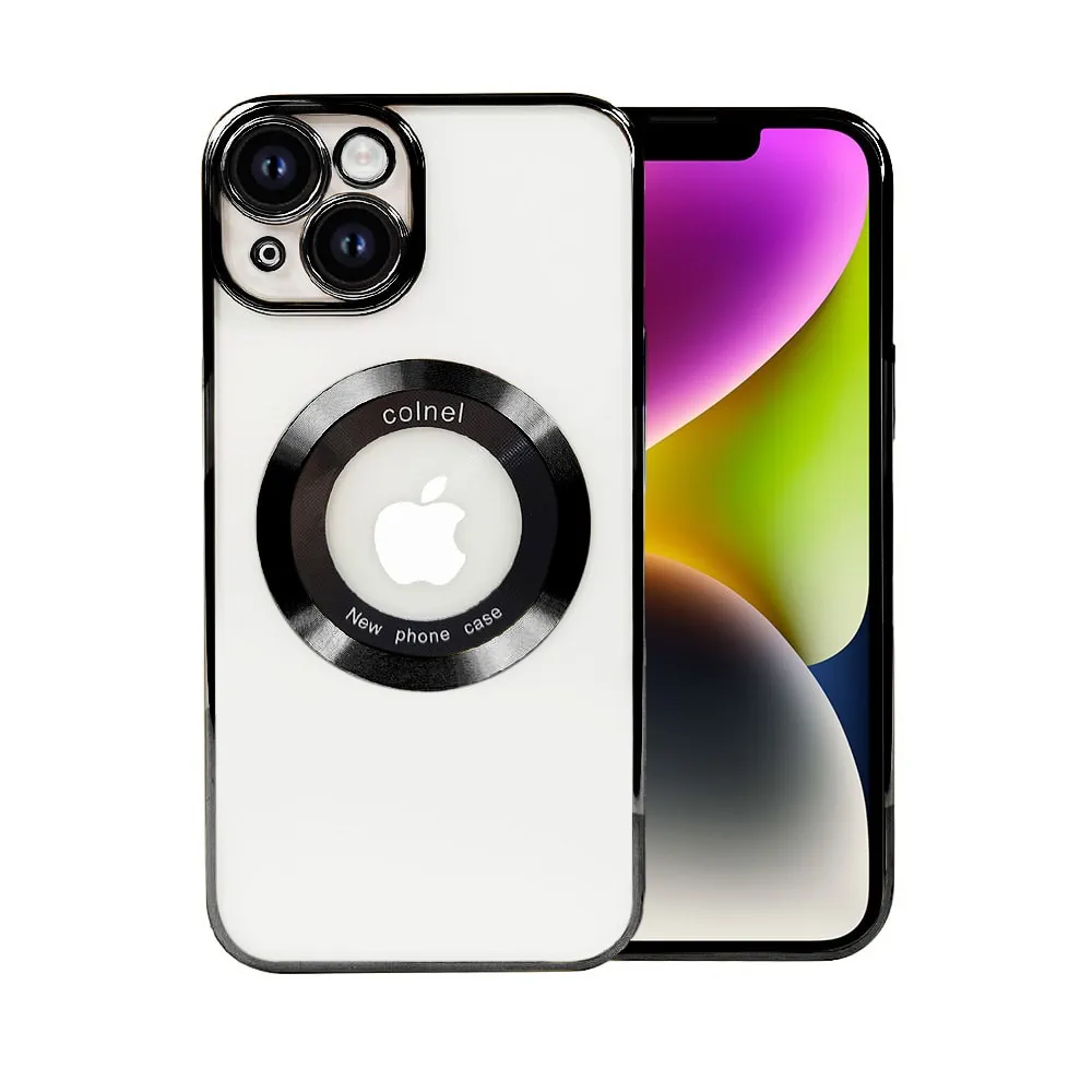 Etui do iPhone 13 Black Ring z MagSafe, twardy tył, hybrydowa ochrona kamery, czarne
