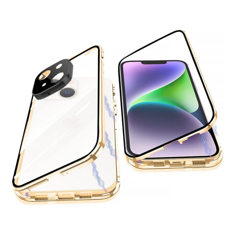 obudowa pancerne szkło hartowane 360° przód + tył magnetyczna do iphone 14