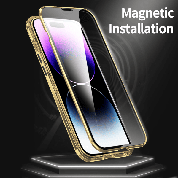 obudowa pancerne szkło hartowane 360° przód + tył magnetyczna do iphone 14 pro