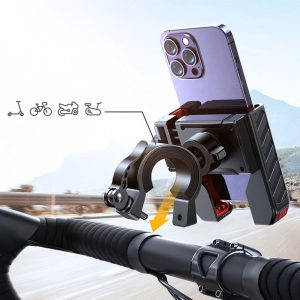 uchwyt na telefon do hulajnogi, roweru, motocykla, czarny