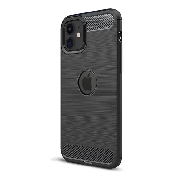 etui do iphone 11 z karbonu, pancerne, czarne