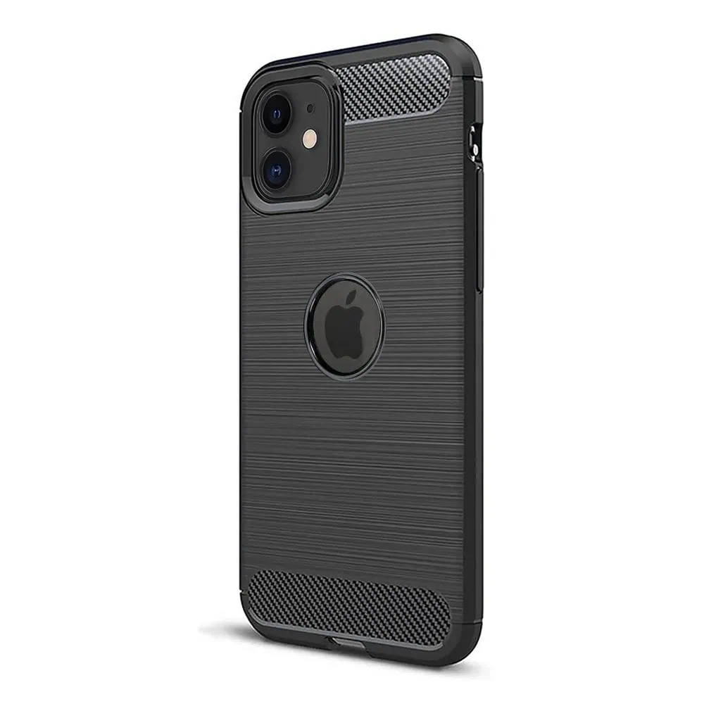 etui do iphone 11 z karbonu, pancerne, czarne