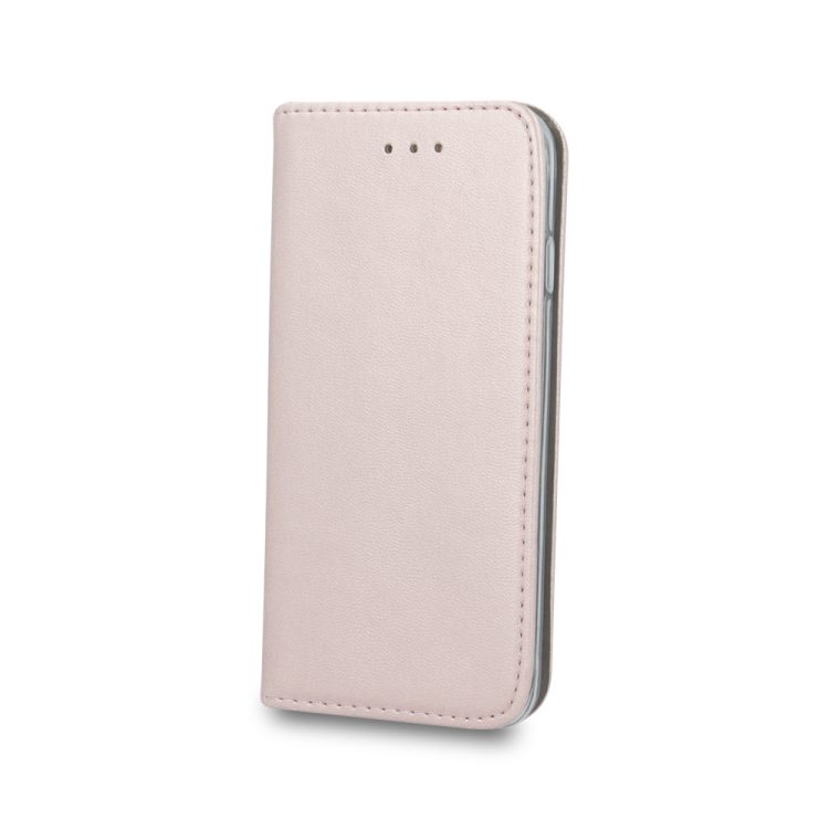 etui do iphone 14 klasyczne z klapką, różowo złote