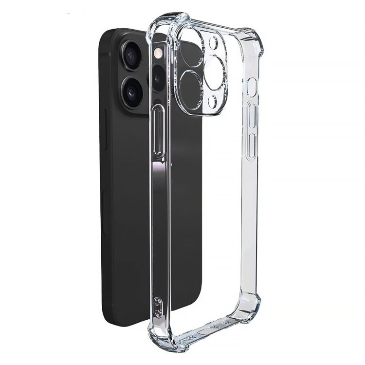 etui do iphone 15 pro max przeźroczyste pancerne anti shock ze wzmocnionymi krawędziami