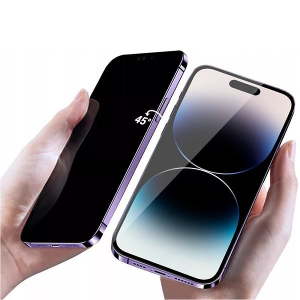 szkło hartowane 5d z filtrem przyciemniającym privacy do iphone 14 pro max