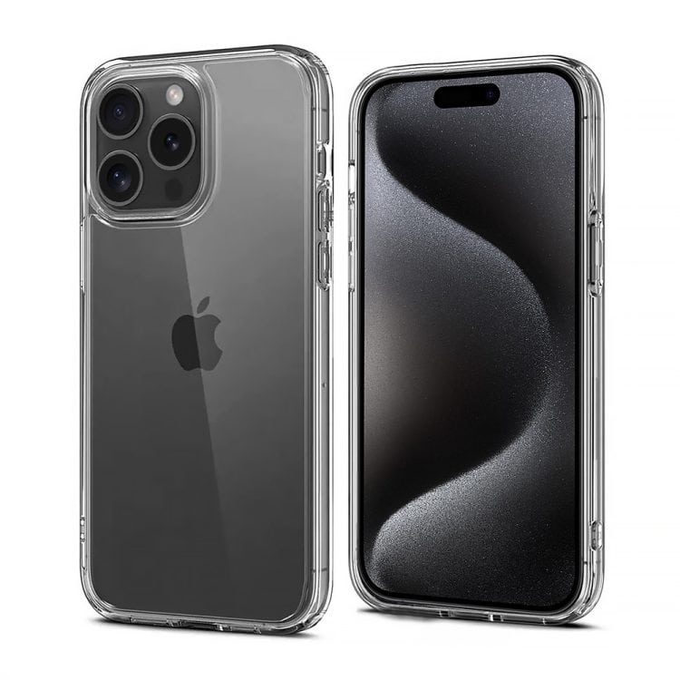 etui do iphone 15 pro max silikonowe, transparentne