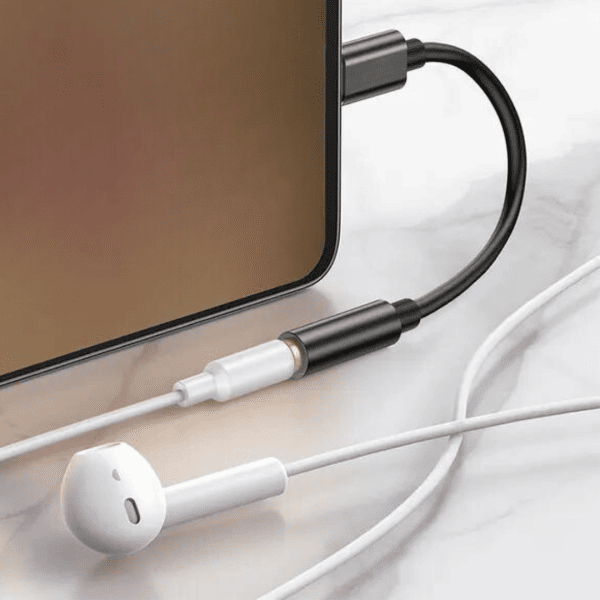 adapter przejściówka na słuchawki z usb typ c iphone 15(wszystkie modele) do audio jack 3.5, czarna
