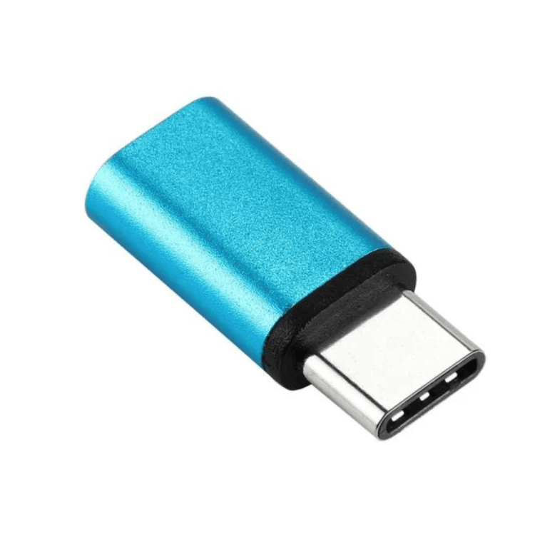 adapter lightning usb typ c, niebieski