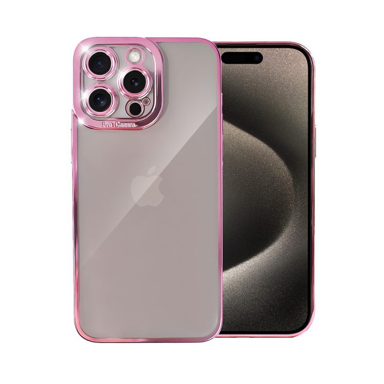 etui do iphone 15 pro camera high pro z osłoną kamery, srebrne (kopia)