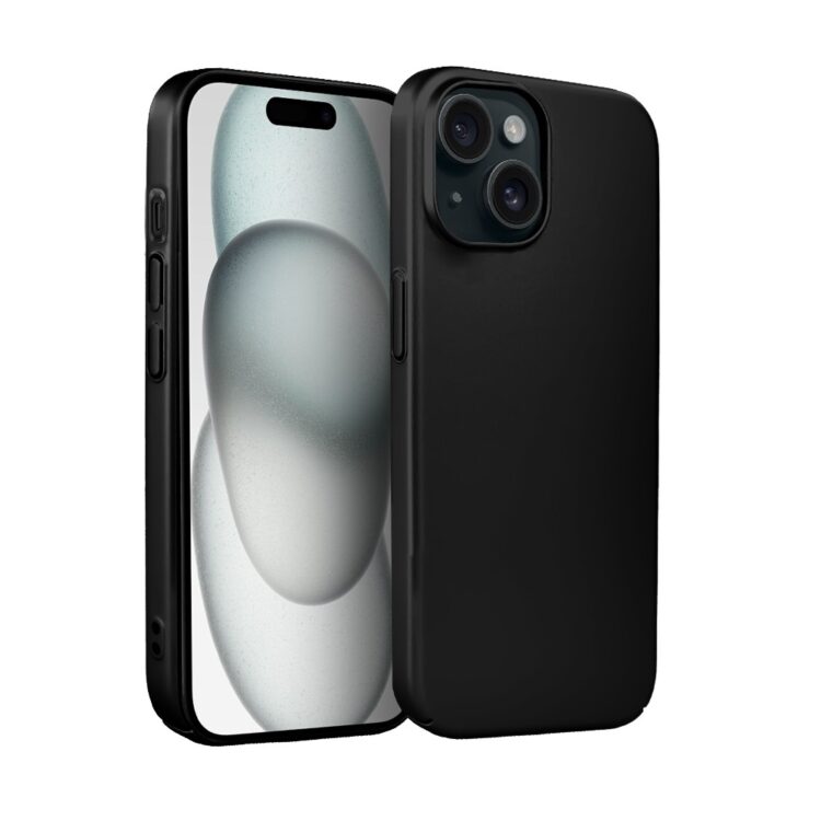 Etui do iPhone 15 Skin Matt satynowe ultra cienkie, czarne pop (2)