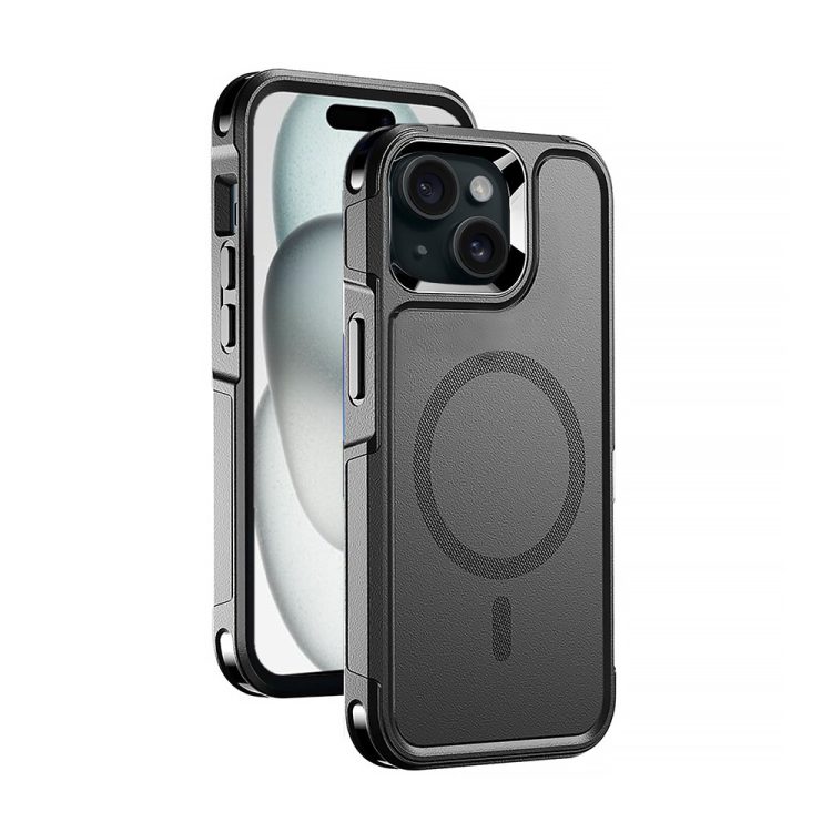etui do iphone 15 smart armor pancerne z magsafe, czarne