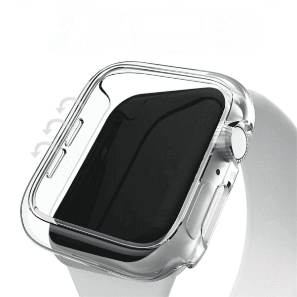 etui / obudowa do zegarka apple watch 6,5,4,se 45 mm przeźroczyste