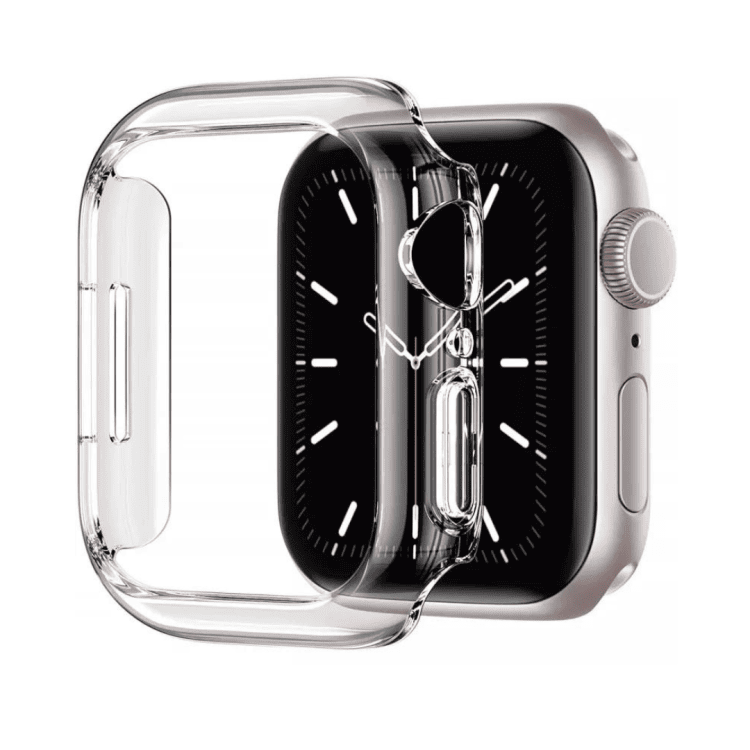 etui / obudowa do zegarka apple watch 6,5,4,se 45 mm przeźroczyste