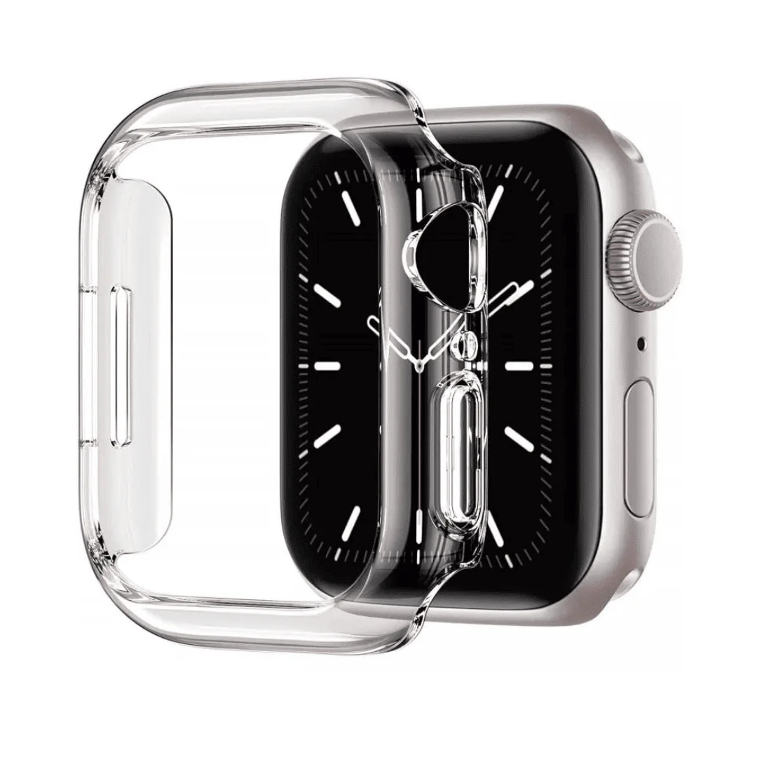 etui / obudowa do zegarka apple watch 6,5,4,se 45 mm przeźroczyste