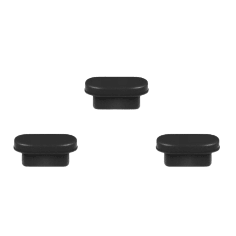zaślepka usb typ c, zatyczka portu ładowania do iphone 15 (wszystkie modele), 3 sztuki w zestawie, czarna