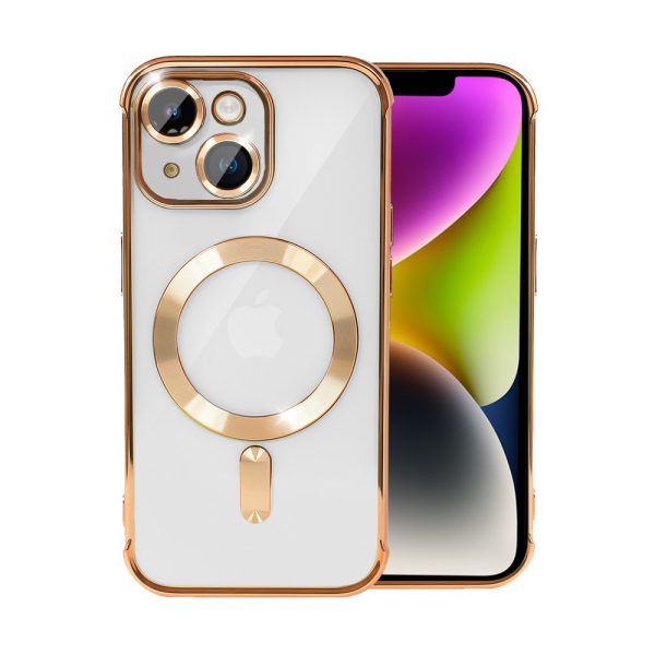 etui do iphone 14 pro max magsafe luxury anti shock protect, czerwone złoto (kopia)