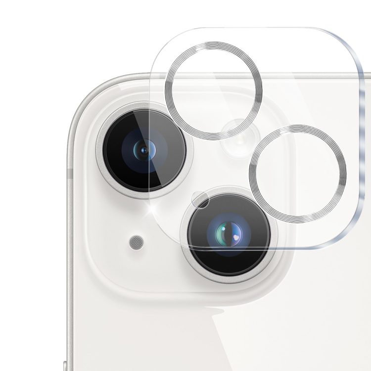 iphone 14 plus pełne szkło hartowane na cały aparat z metalowymi pierścieniami, czarne (kopia)