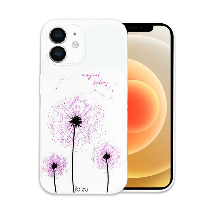 etui do iphone 14 pro ibizu magic series, szklany tył, zmienny wzór, dmuchawce (kopia)