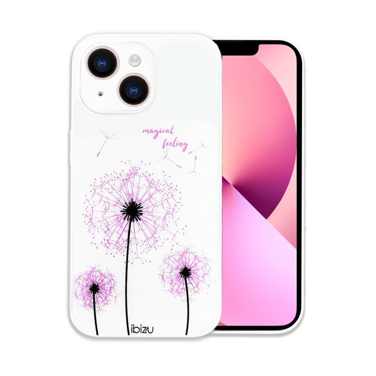 etui do iphone 12 ibizu magic series, szklany tył, zmienny wzór, dmuchawce (kopia)