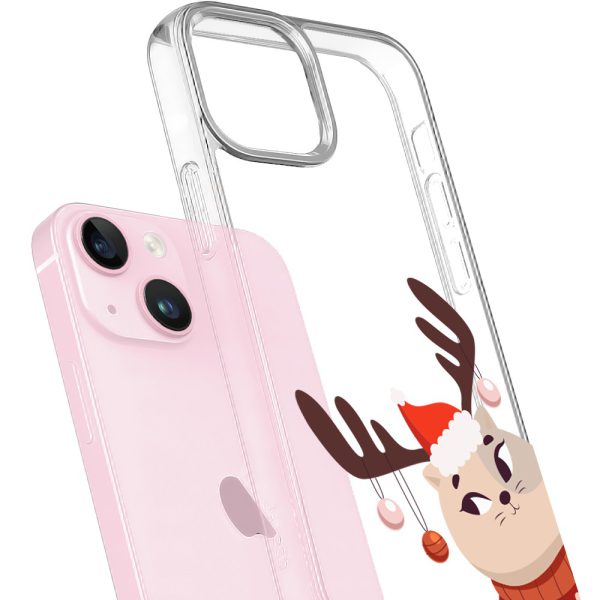 etui do iphone 15 plus, przeźroczyste, światełka świąteczne (kopia)