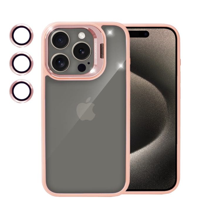 etui do iphone 15 cienkie przeźroczyte, z oczkami w kolorze ramki, różowe (kopia)
