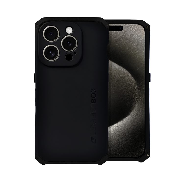 etui do iphone 15 pro soild elements pancerne, twarde, z metalowymi krawędziami, srebrne (kopia)